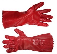 RUBBER GLOVE RED